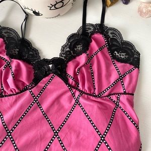 PINK LINGERIE DRESS WITH MINI HEARTS 💗